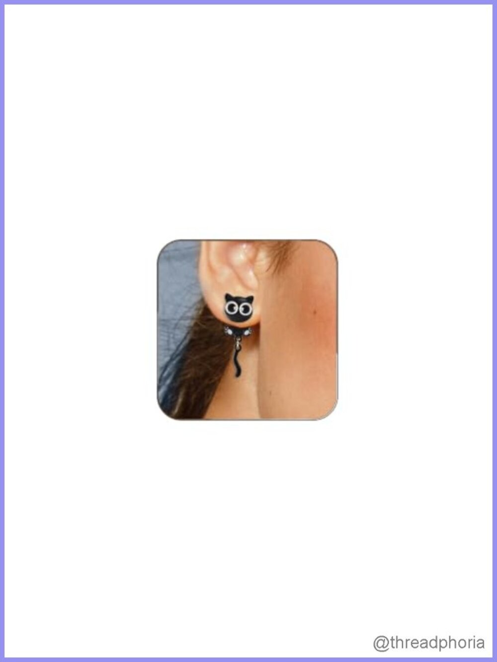 Cat Stud Earrings Stainless Steel Hypoallergenic Halloween Jewelry